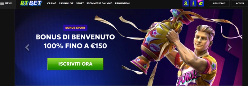 RTBet Casino Pagina principale